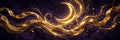 Aura Witch gift card — golden moon and flowing silk ribbons